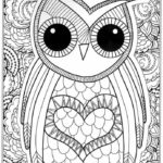 OWL Coloring Pages For Adults Free Detailed Owl Coloring Pages
