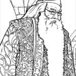 8 EASY COLORING PAGES FOR ADULTS HARRY POTTER PRINTABLE PDF Coloring