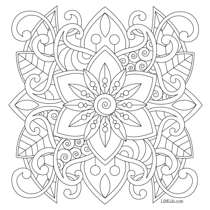 Adult Coloring Pages Printable Easy