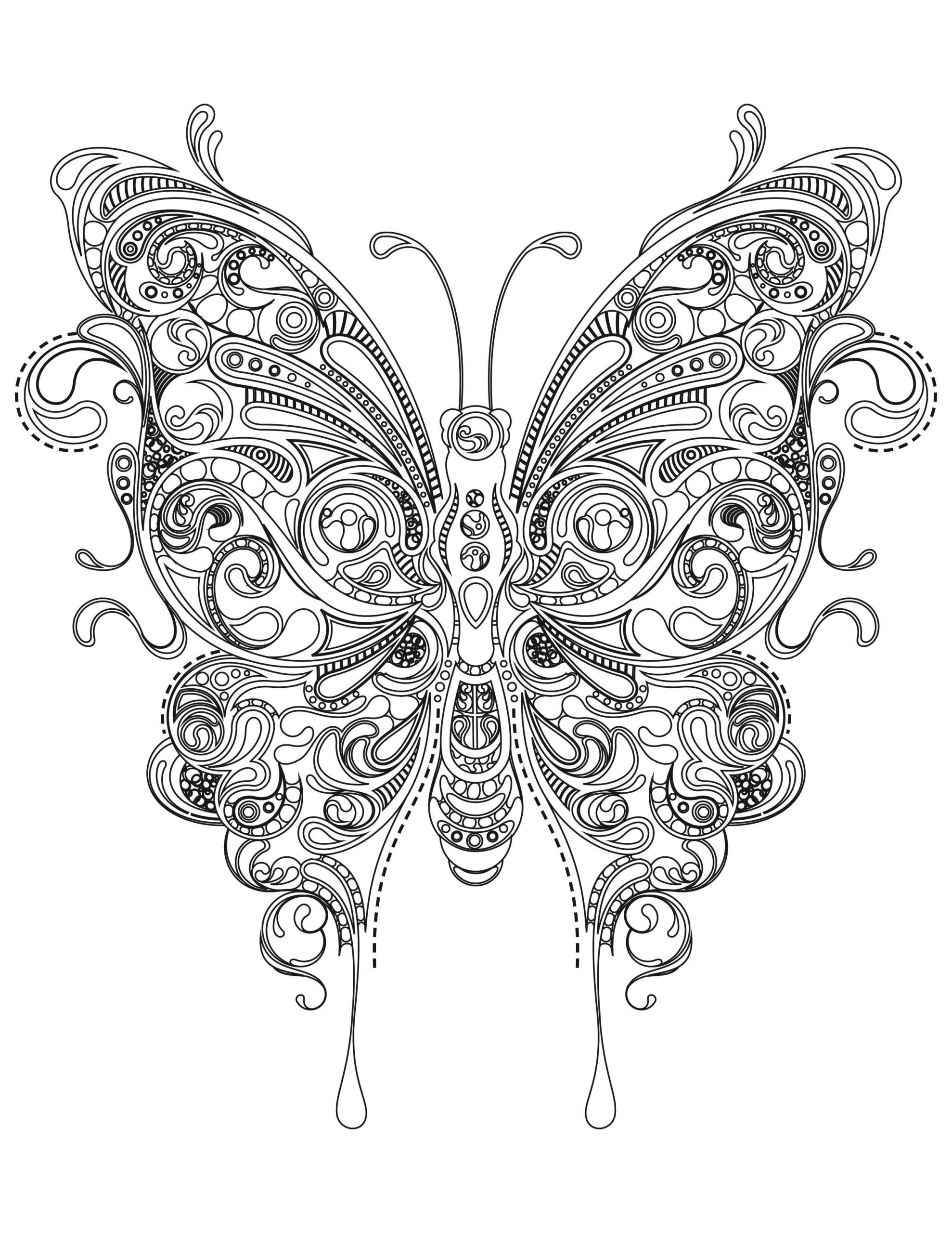 Butterfly Coloring Pages For Adults Best Coloring Pages For Kids