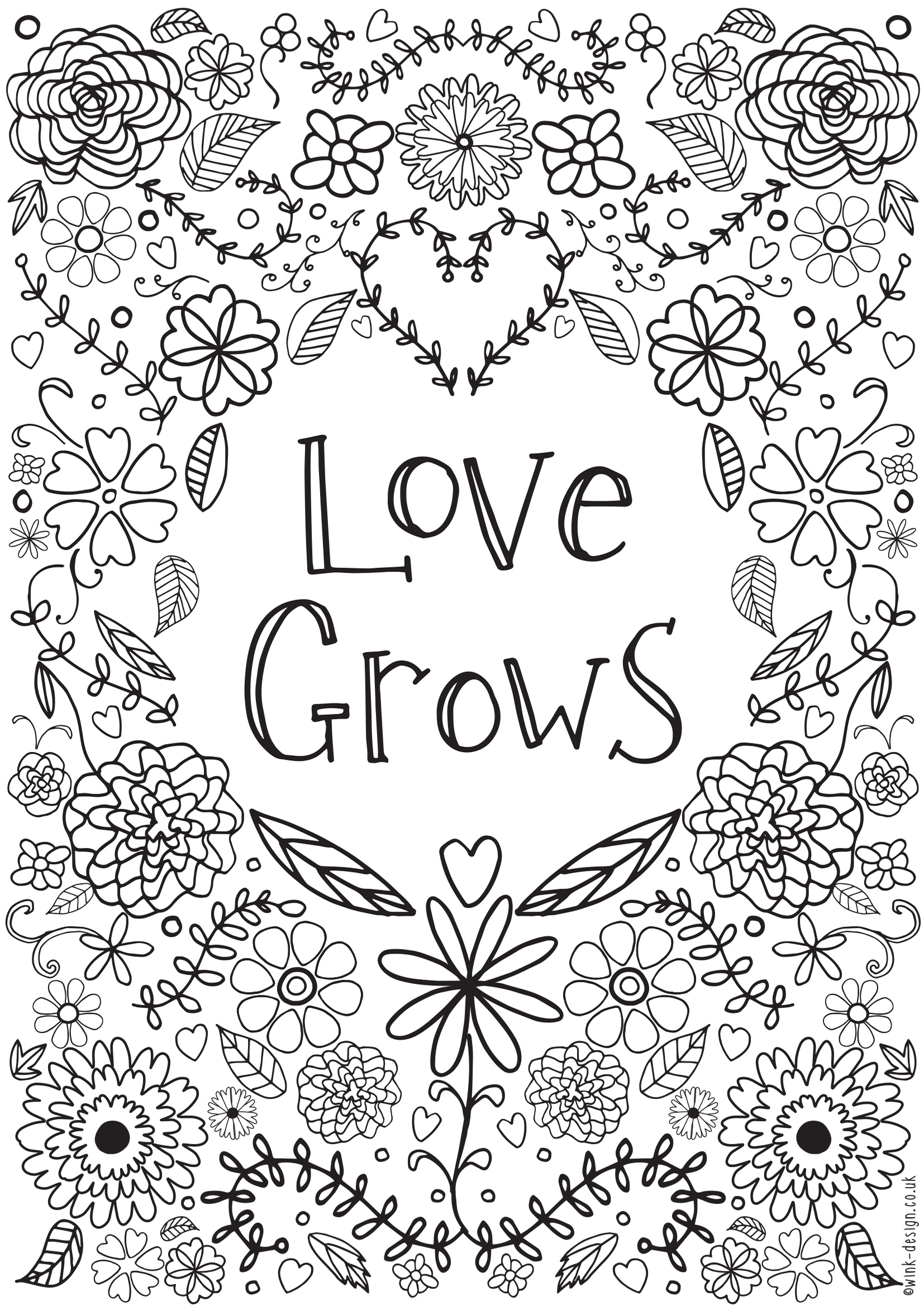 Free Printable Adult Colouring Pages For The New Year Daisies Pie