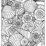 Free Printable Seashells Pdf Coloring Page