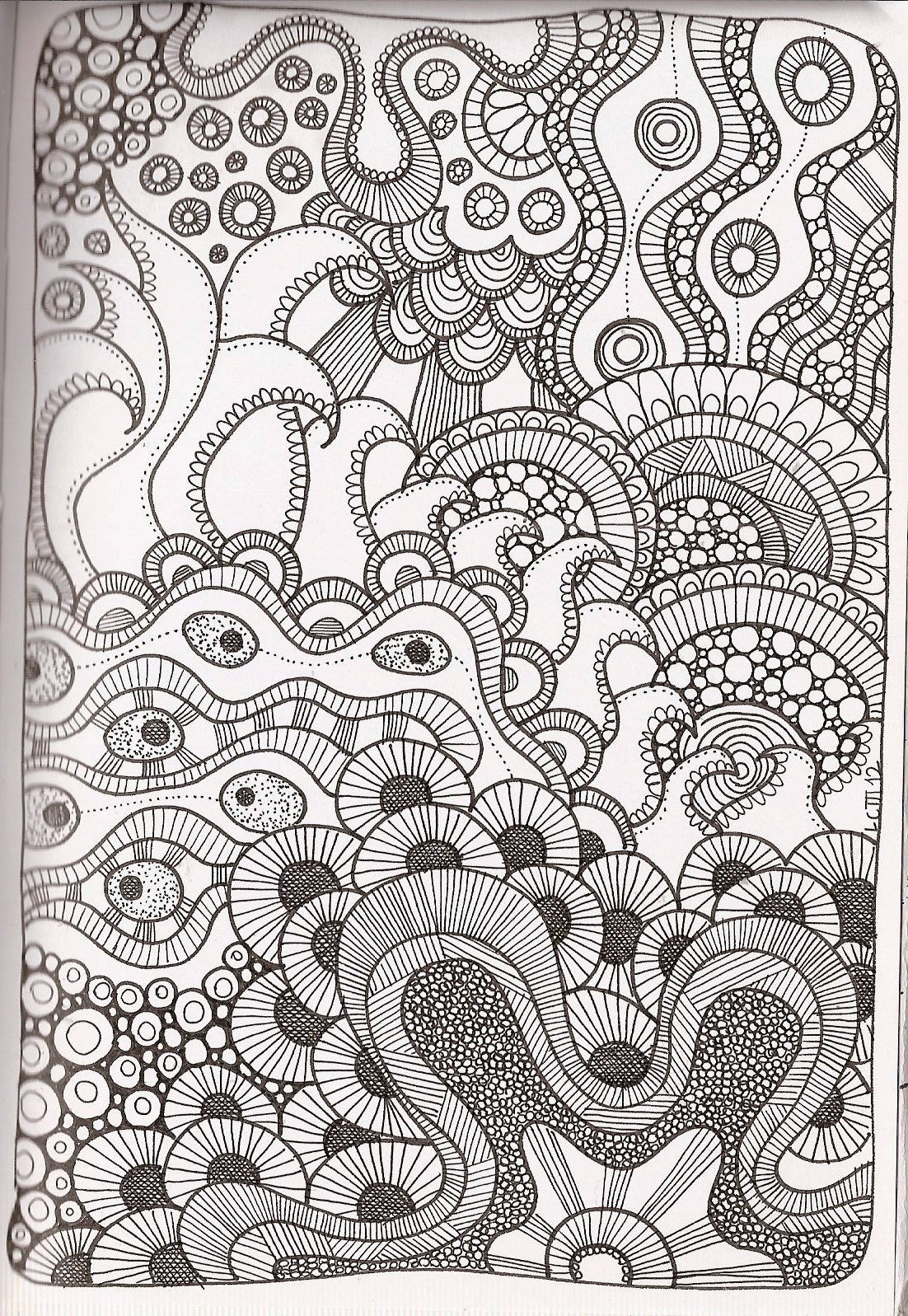 Free Printable Zentangle Coloring Pages For Adults