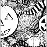 Halloween Sheet Halloween Adult Coloring Pages