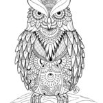 OWL Coloring Pages For Adults Free Detailed Owl Coloring Pages