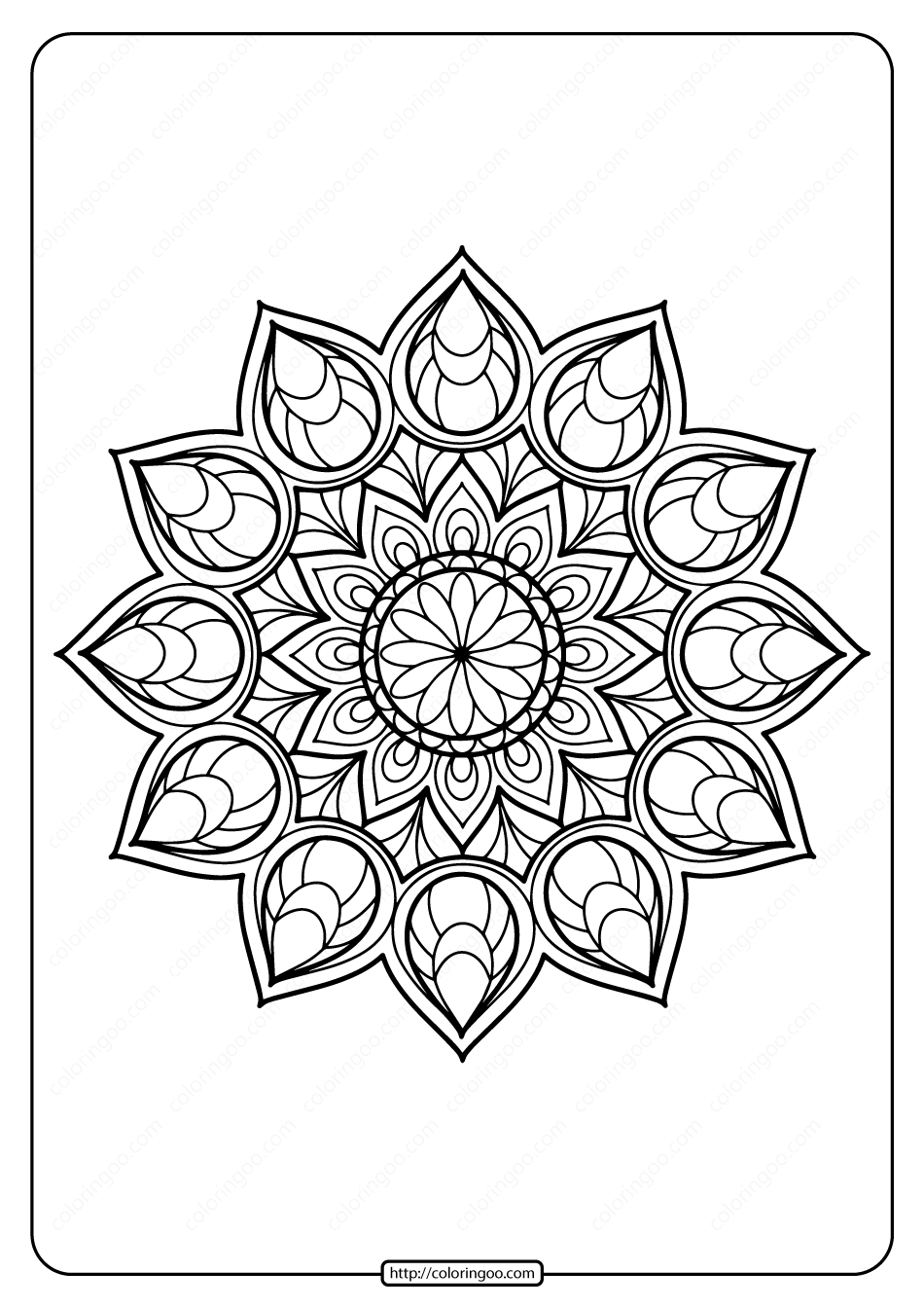 Printable PDF Coloring Book Pages For Adults 015 Free Printable 