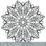 Simple Printable Coloring Pages For Adults Gel Pens Mandala