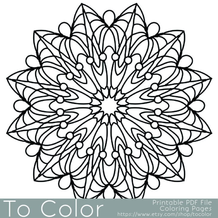 Simple Adult Coloring Pages Printable