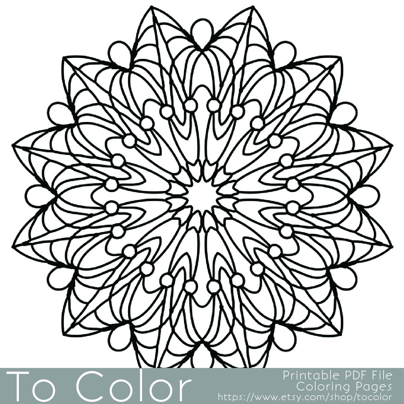 Simple Printable Coloring Pages For Adults Gel Pens Mandala
