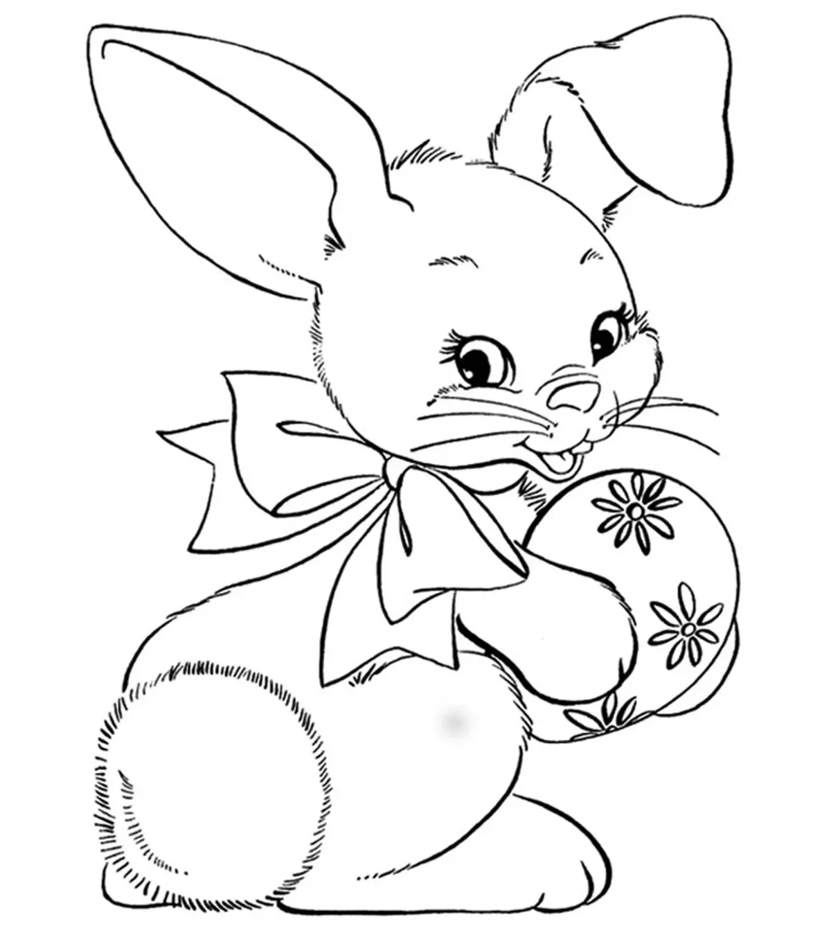 15 Best Easter Bunny Coloring Pages For Kids To Color within Printable Coloring Pages Easter Bunny