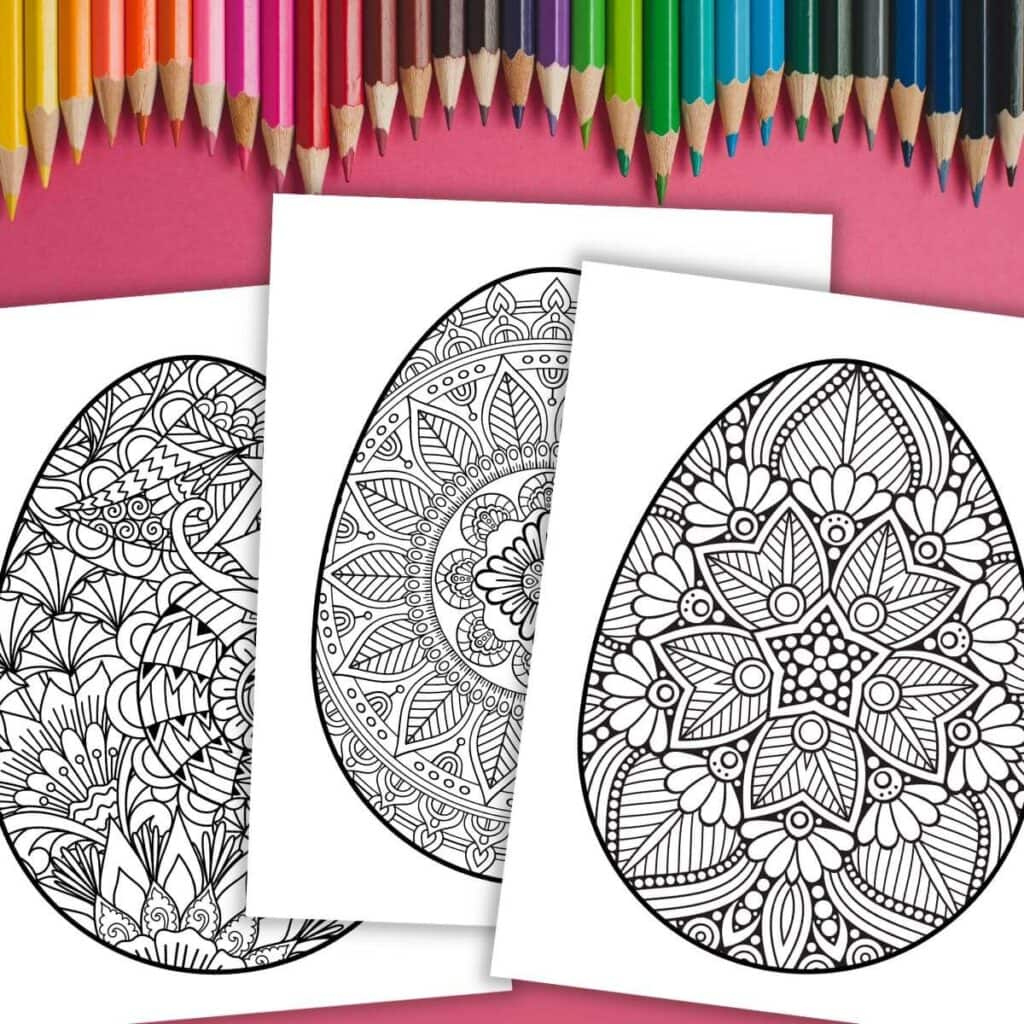 15 Free Easter Egg Mandala Coloring Pages To Print Now within Free Printable Easter Eggs Mandala Coloring Pages
