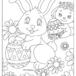 22 Free Easter Bunny Coloring Pages (Printable Pdf) Intended For Simple Easter Coloring Pages Printable