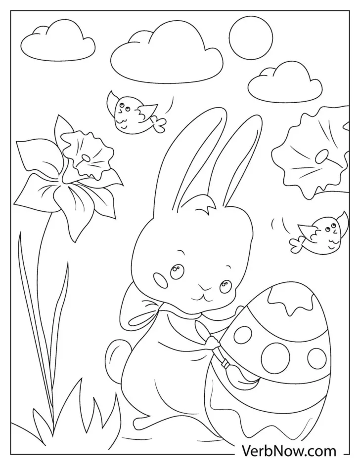 Full Size Free Printable Full Size Printable Easter Coloring Pages