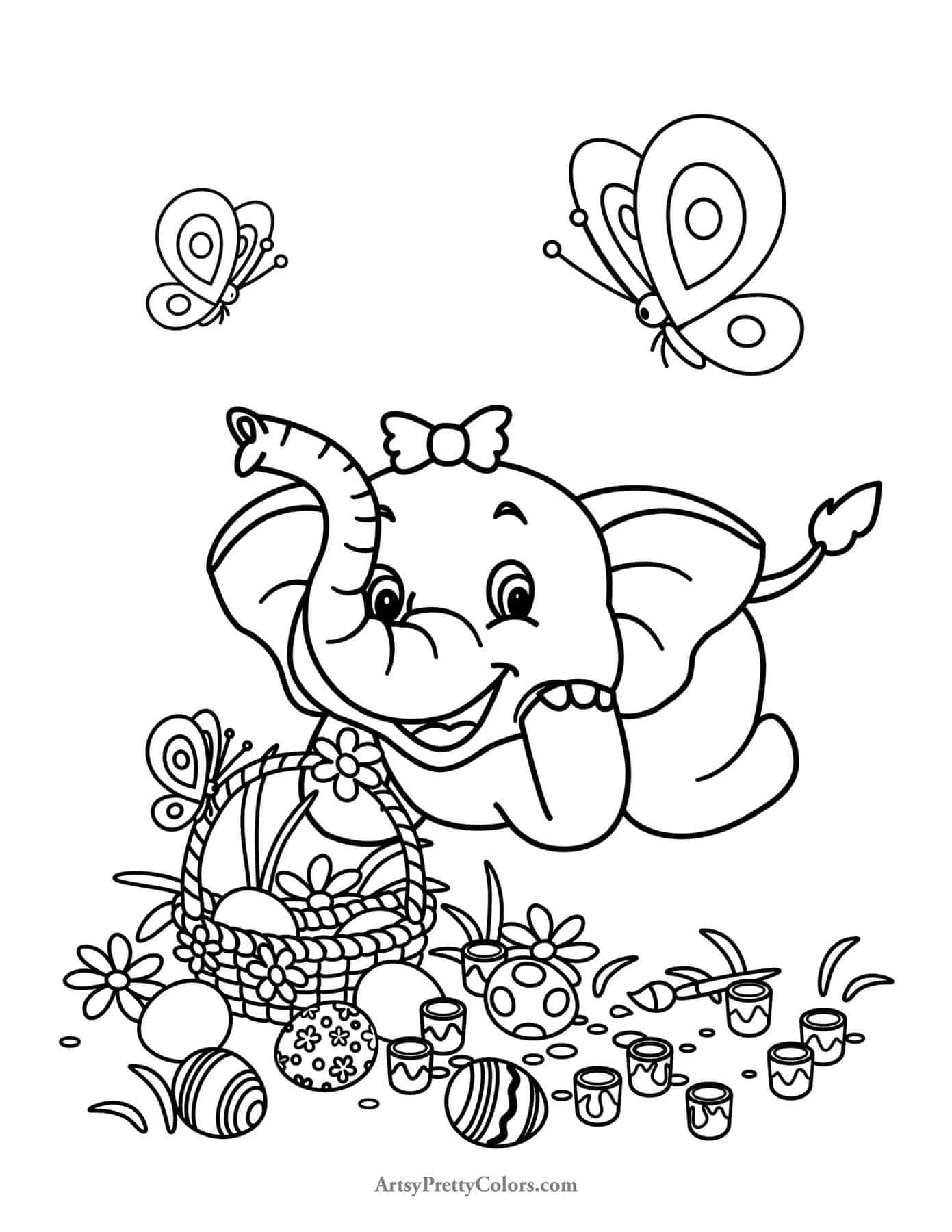 25 Free Easter Coloring Pages For Kids - Artsy Pretty Plants throughout Pinterest Printable Color Pages Easter For Children