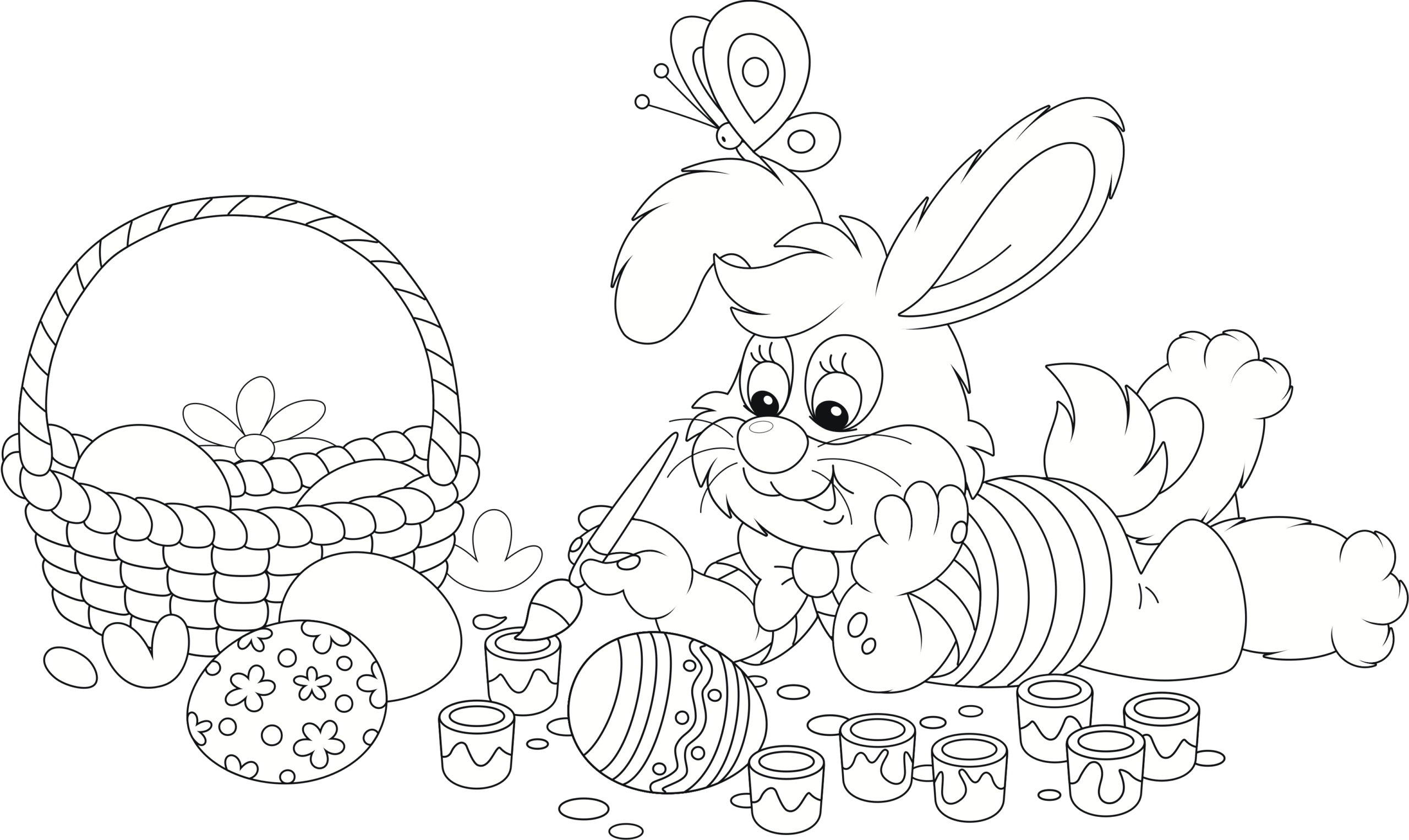 25 Free Printable Easter Coloring Pages For Kids And Adults throughout Coloring Easter Pages Printable