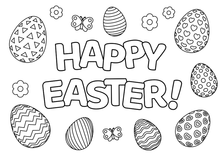 Easter Printable Coloring Page