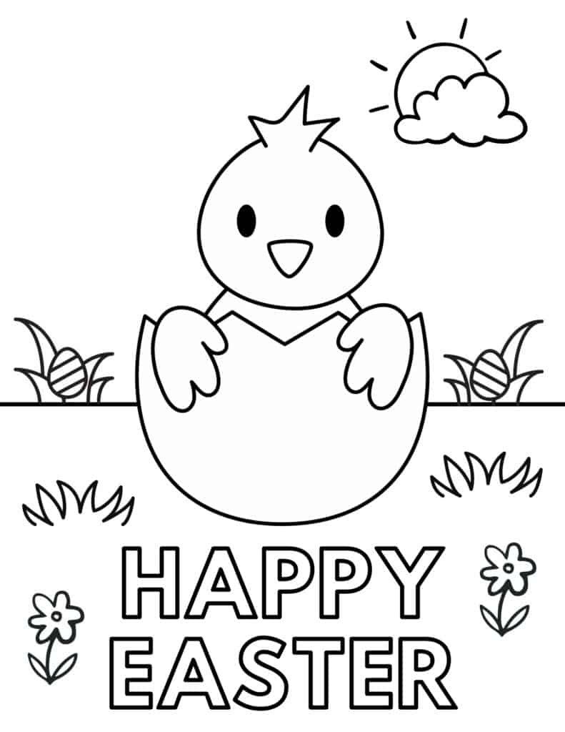 25 Free Printable Easter Coloring Pages For Kids - Prudent Penny with regard to Printable Easter Coloring Pages Preschool