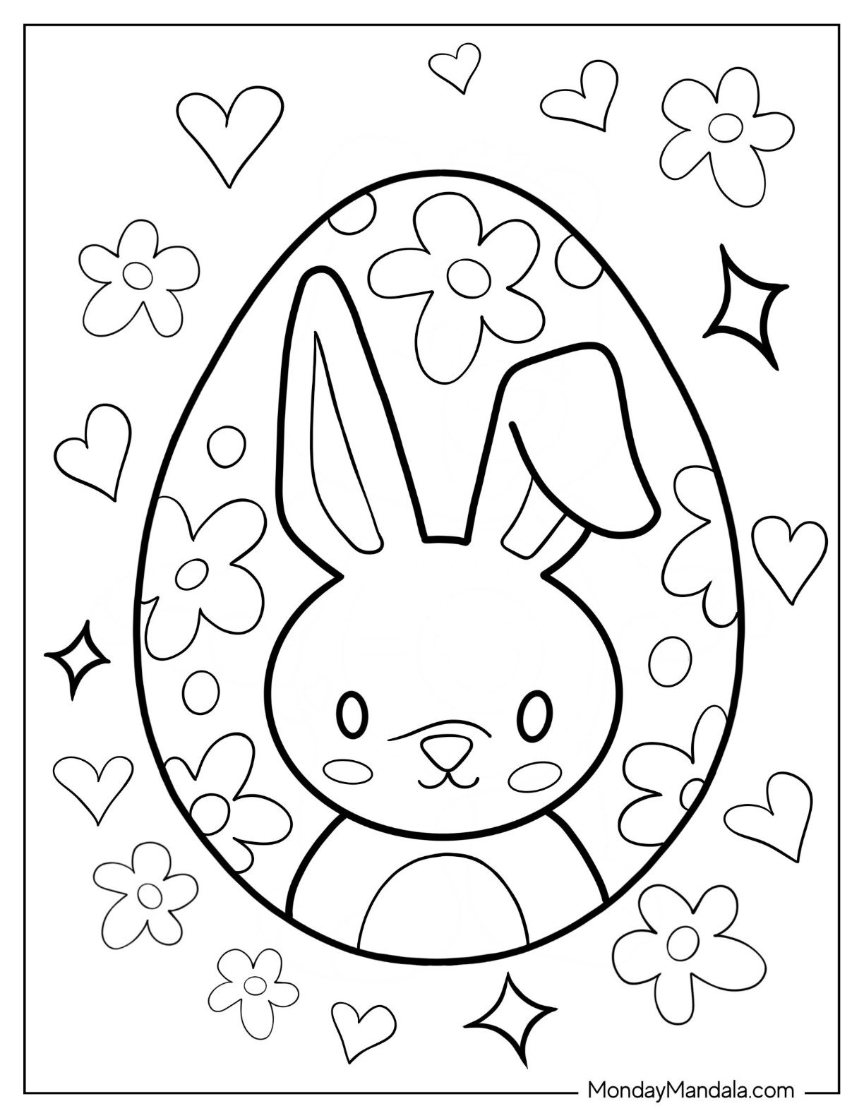 26 Easter Egg Coloring Pages (Free Pdf Printables) with Easter Eggs Coloring Pages Printable Free