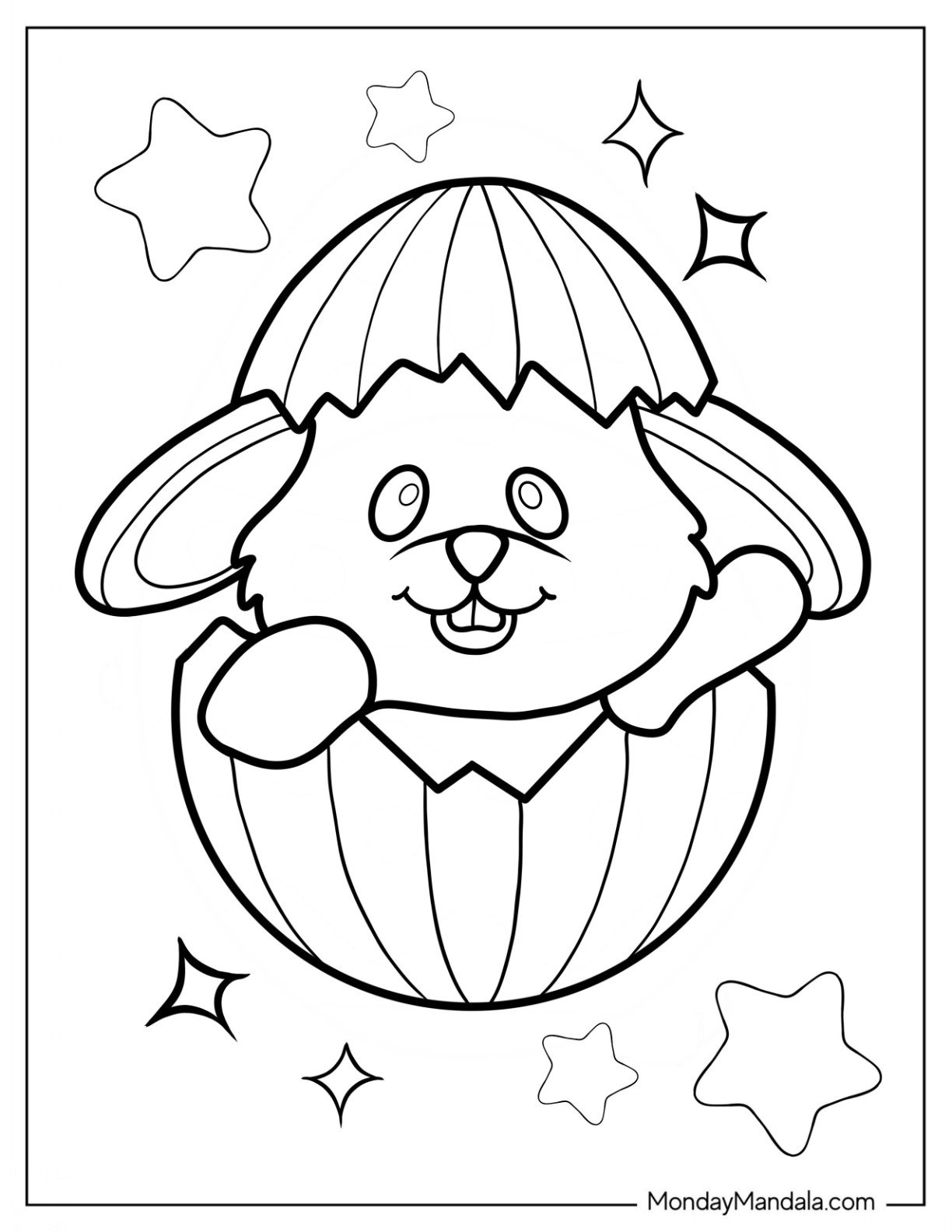 26 Easter Egg Coloring Pages (Free Pdf Printables) within Preschool Easter Eggs Coloring Pages Printable