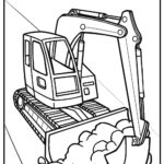 29 New Excavator Coloring Pages (100% Free To Print) Inside Printable Coloring Page Digger With Easter Eggs