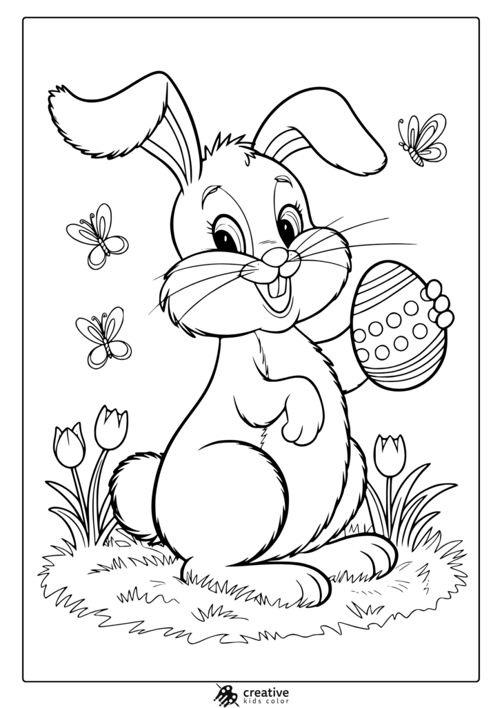 Simple Easter Coloring Pages Printable