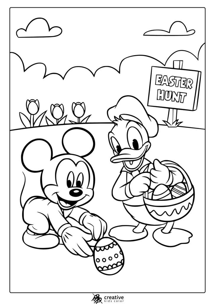 Free Printable Disney Easter Coloring Pages