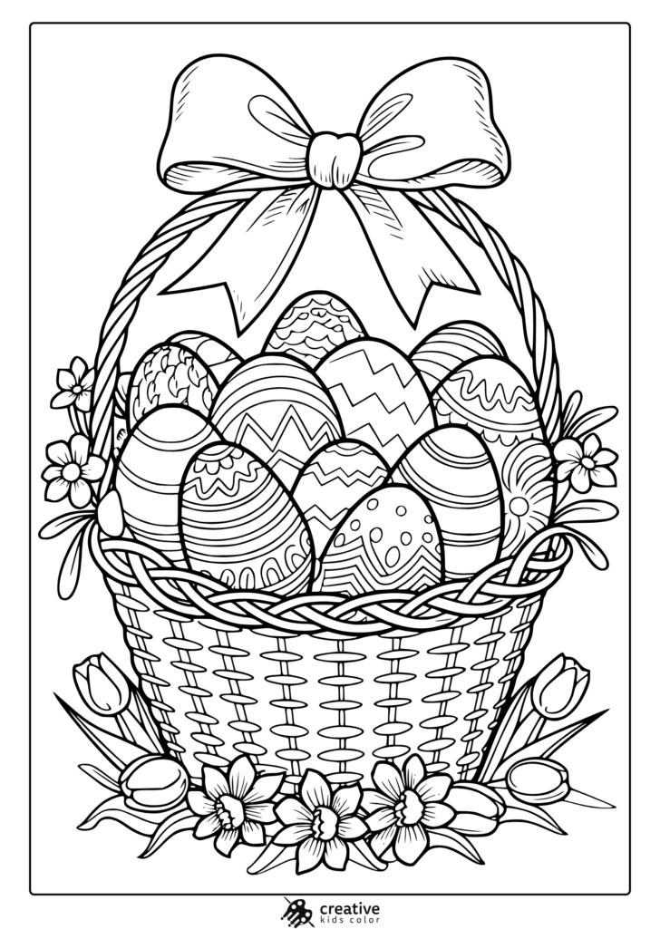 Free Easter Coloring Pages Printable For Toddlers