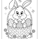 30+ Easter Coloring Pages (Free Printable Pdfs) Within Cute Easter Bunny Coloring Pages Printable