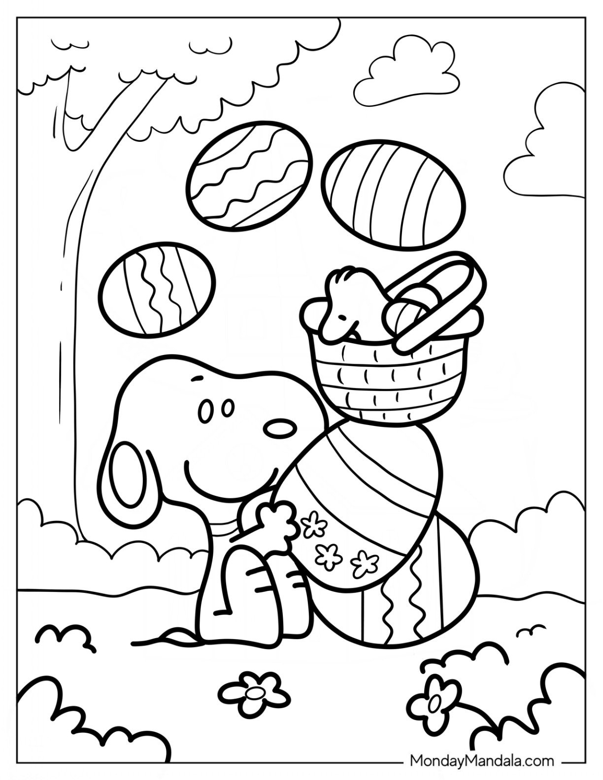 300 Easter Coloring Pages (Free Pdf Printables) in Spring And Easter Printable Coloring Pages