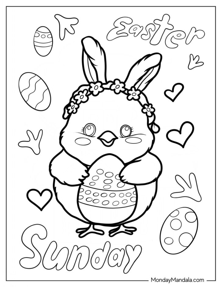 Print Printable Print Easter Coloring Pages