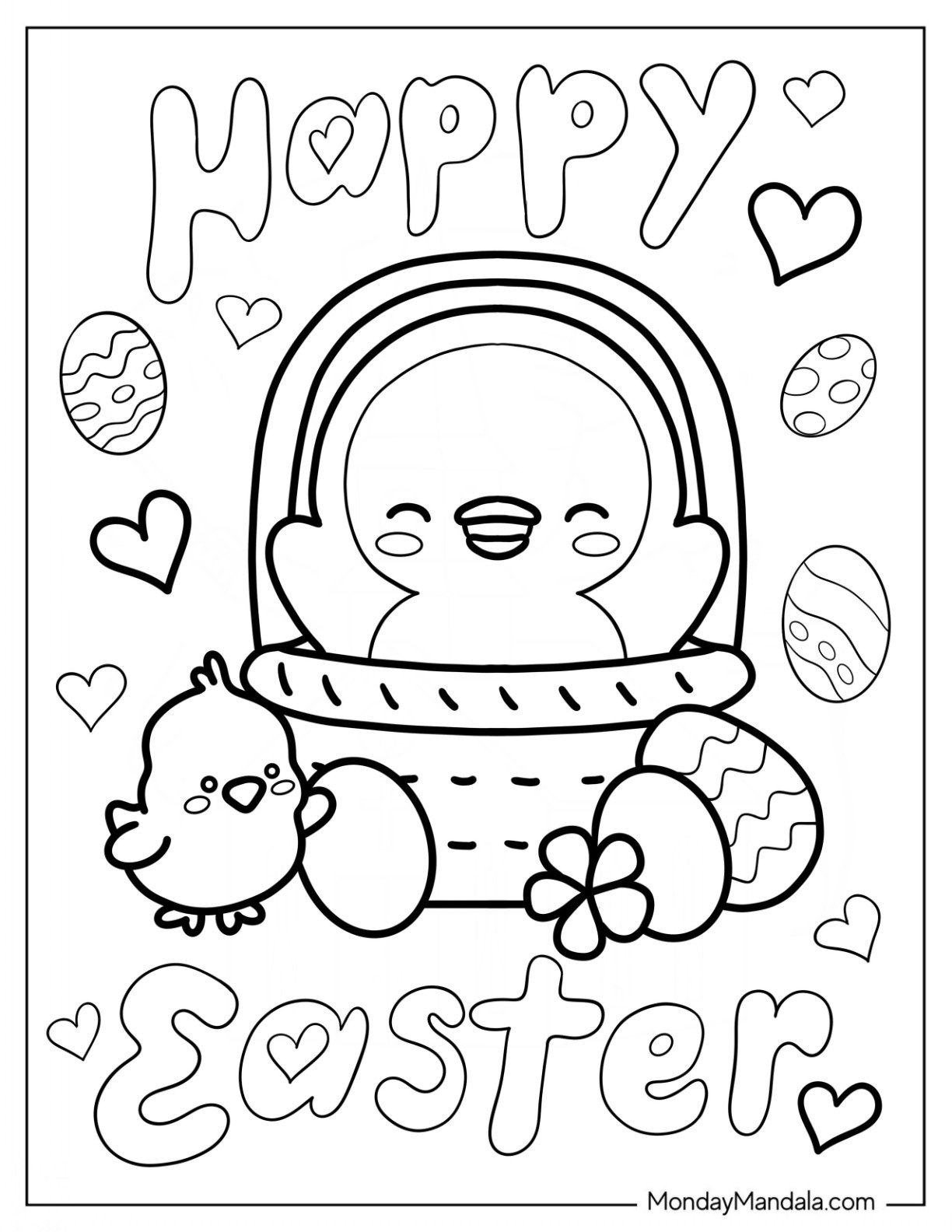 300 Easter Coloring Pages (Free Pdf Printables) regarding Fun Easter Printable Coloring Pages