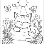 36 Cat Coloring Pages (Free Pdf & Png Printables) With Free Online Printable Coloring Pages For Cats On Easter
