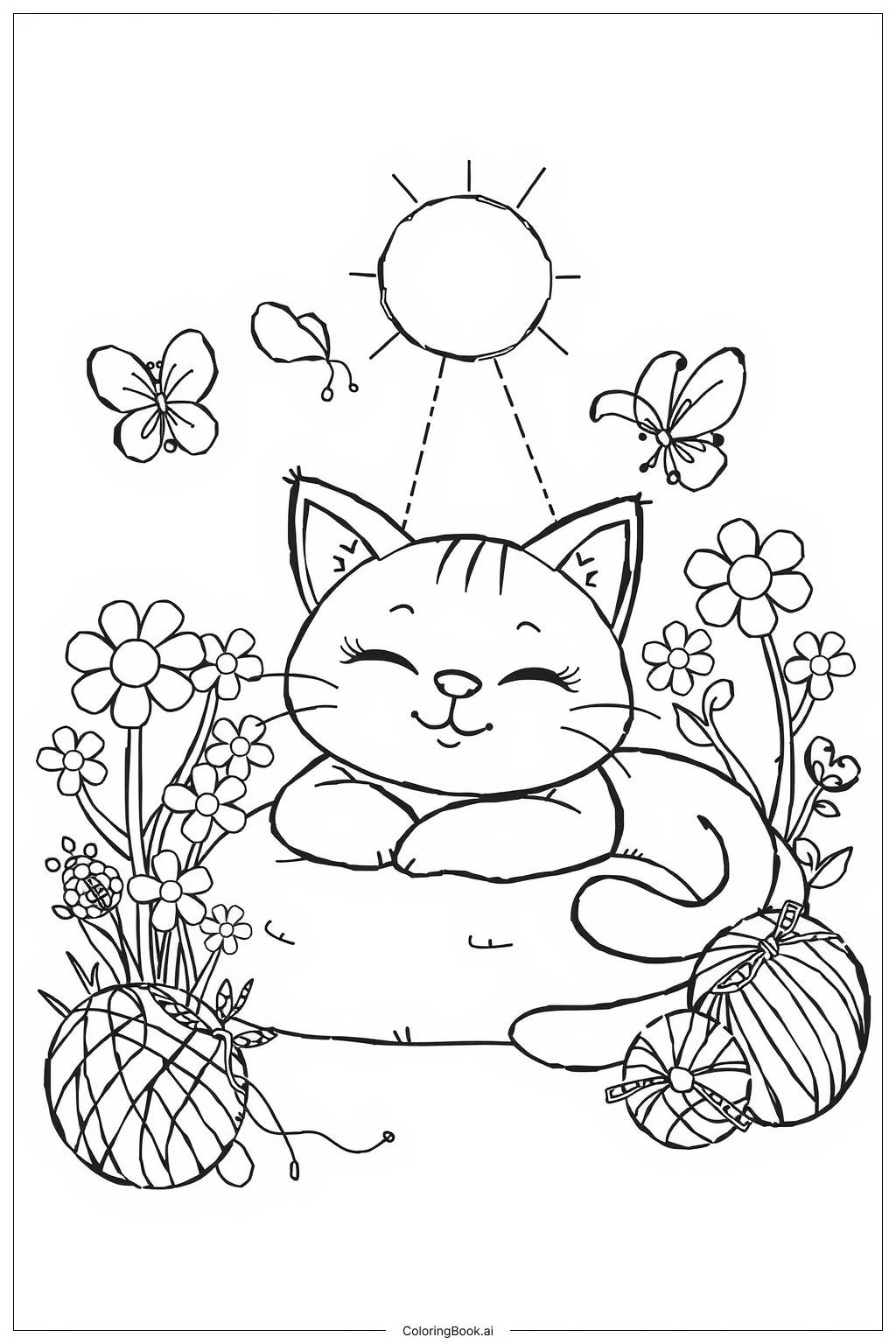 36 Cat Coloring Pages (Free Pdf &amp;amp; Png Printables) with Free Online Printable Coloring Pages For Cats On Easter
