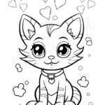 37 Cute Cat Coloring Pages   Cassie Smallwood With Regard To Free Online Printable Coloring Pages For Cats On Easter