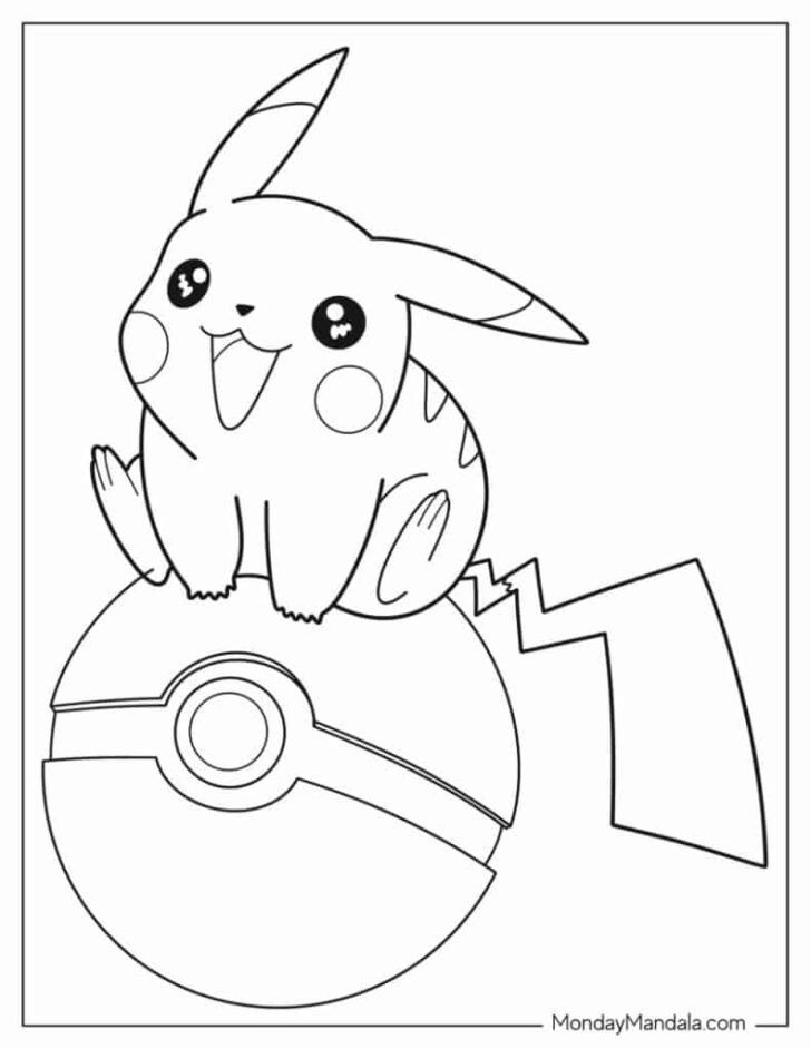 Easter Coloring Pages Printable Pikachu