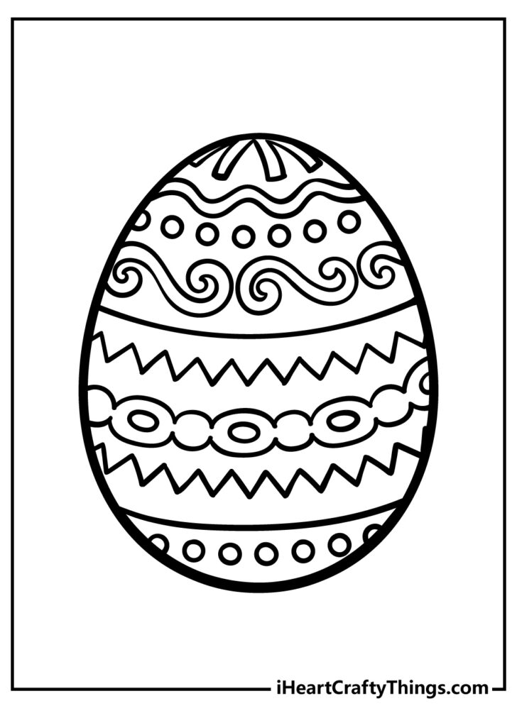 Free Printable Easter Eggs Mandala Coloring Pages