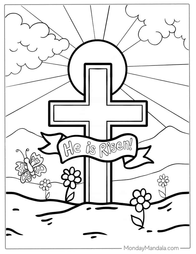 49 Jesus Coloring Pages (Free Pdf Printables) intended for Preschool Religious Easter He Is Risen Coloring Pages Printable