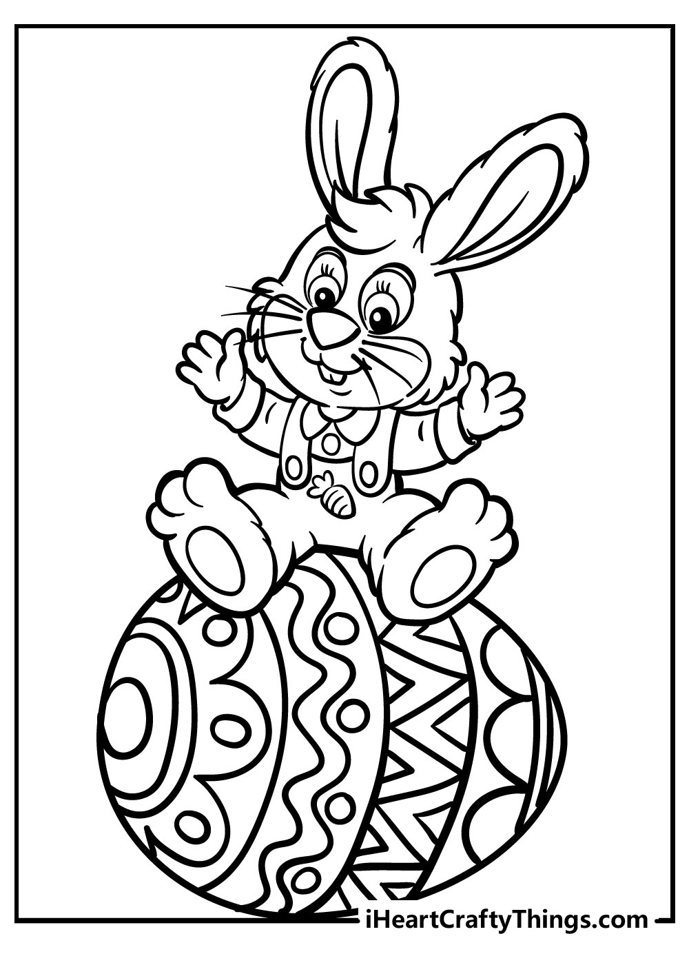 50 Easter Bunny Coloring Pages (100% Free Printables) intended for Easter Bunny Free Printable Coloring Pages