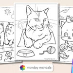 56 Cat Coloring Pages (Free Pdf Printables) Throughout Free Online Printable Coloring Pages For Cats On Easter