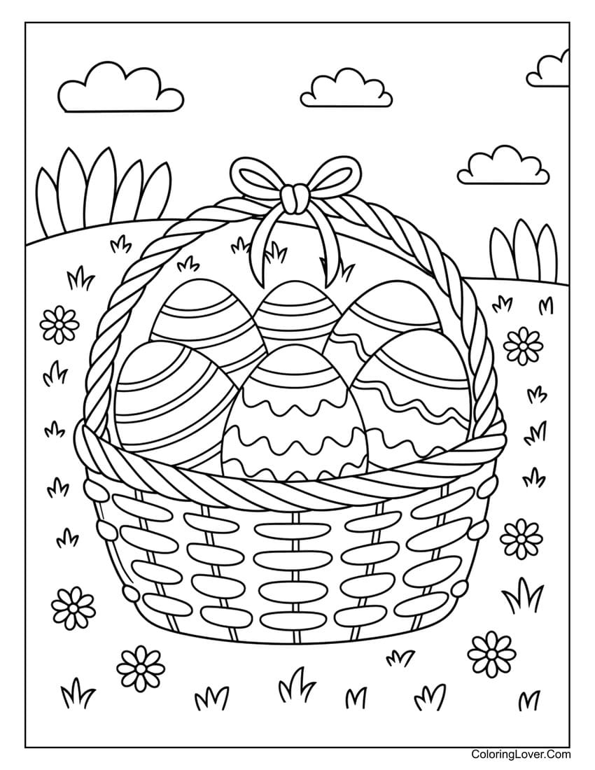 57 Easter Coloring Pages (Printables: Egg, Bunny, And More) in Printable Coloring Pages of Easter Eggs