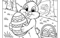 57 Easter Coloring Pages (Printables: Egg, Bunny, And More) in Printable Easter Bunny Coloring Page