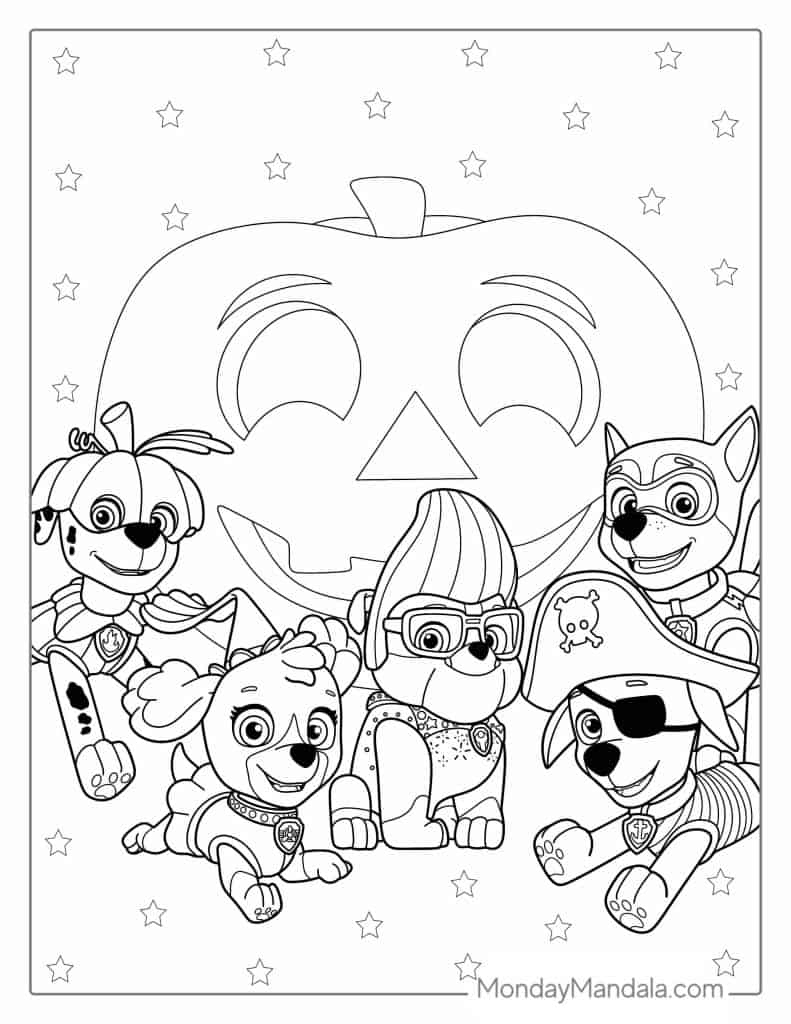 58 Paw Patrol Coloring Pages (Free Pdf Printables) with Free Printable Paw Patrol Easter Coloring Pages