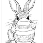 60 Bunny Coloring Pages (Free Printables For All Ages) For Easter Bunny Printable Coloring Page