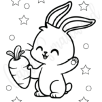 76 Cutest Easter Coloring Pages (Free Printable)   Cassie Smallwood For Easy Easter Coloring Pages Printable
