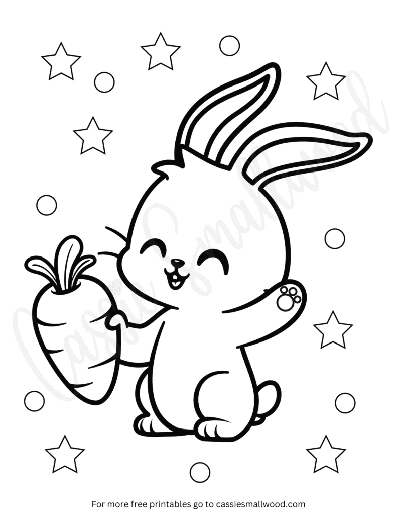 76 Cutest Easter Coloring Pages (Free Printable) - Cassie Smallwood for Easy Easter Coloring Pages Printable
