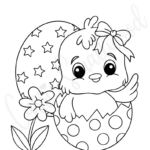 76 Cutest Easter Coloring Pages (Free Printable)   Cassie Smallwood In Free Printable Easter Chick Coloring Pages