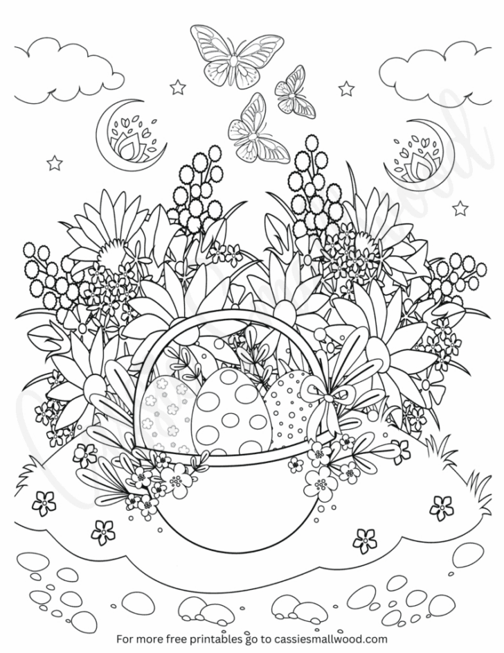 Easter Coloring Pages Printable For Adults