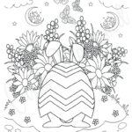76 Cutest Easter Coloring Pages (Free Printable)   Cassie Smallwood Throughout Free Printable Easter Eggs Mandala Coloring Pages