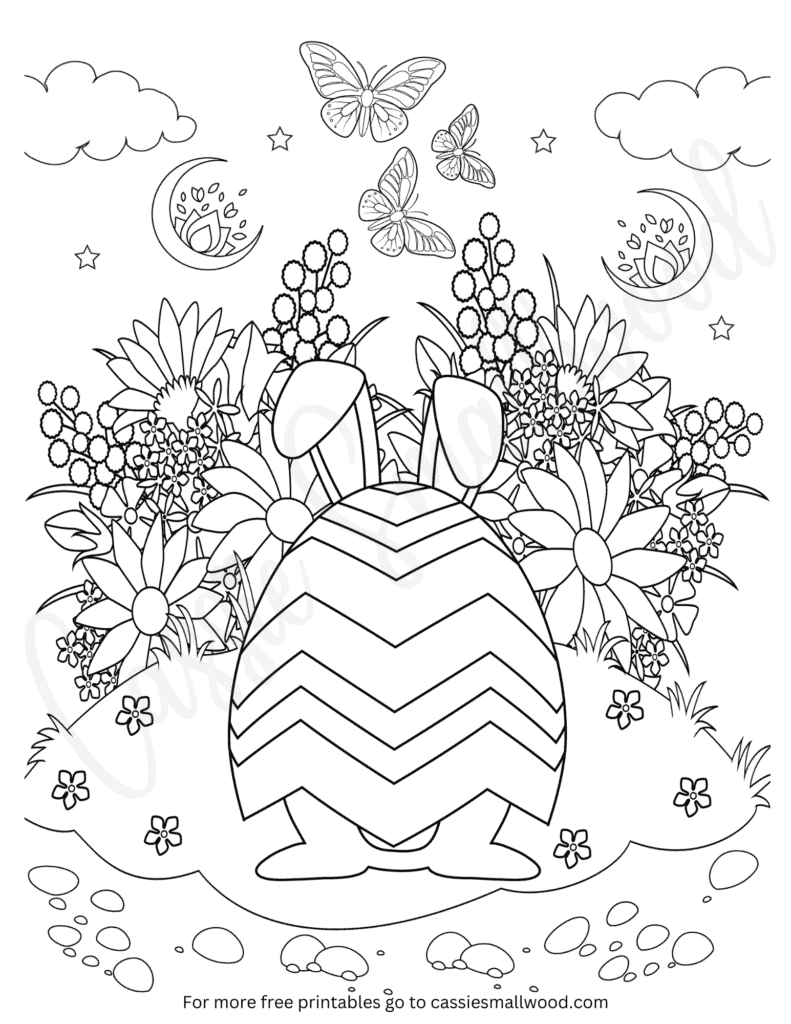 76 Cutest Easter Coloring Pages (Free Printable) - Cassie Smallwood throughout Free Printable Easter Eggs Mandala Coloring Pages