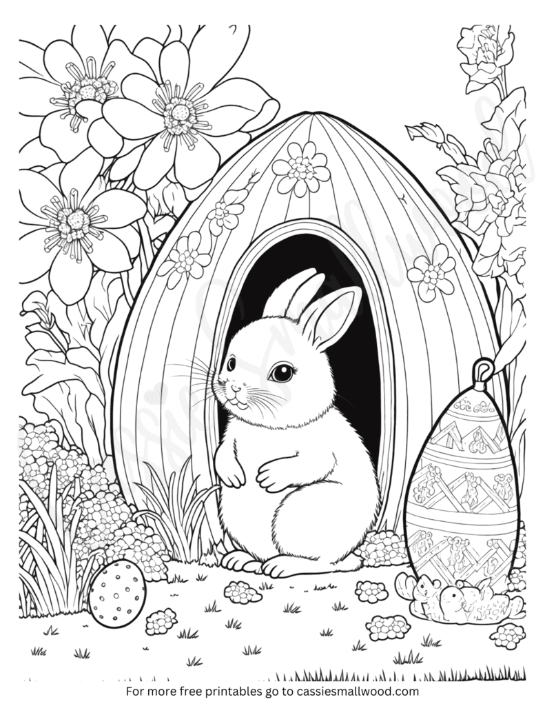 76 Cutest Easter Coloring Pages (Free Printable) - Cassie Smallwood with Printable Easter Coloring Pages For Adults